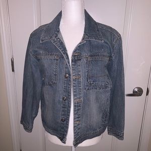 Route 66 light wash vintage jean jacket